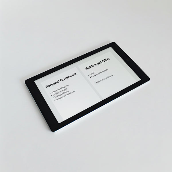 Personal Grievance Settlement Pack